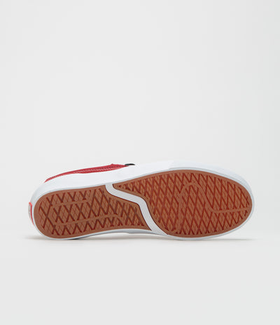 Vans Skate Curren Caples Shoes in Red and White