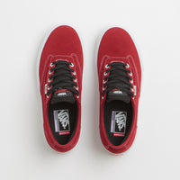 Vans Skate Curren Caples Shoes in Red and White thumbnail