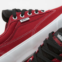 Vans Skate Curren Caples Shoes in Red and White thumbnail