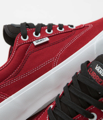 Vans Skate Curren Caples Shoes in Red and White