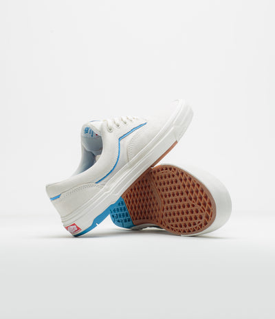 Vans Skate Era Wafflecup Shoes in White and Blue