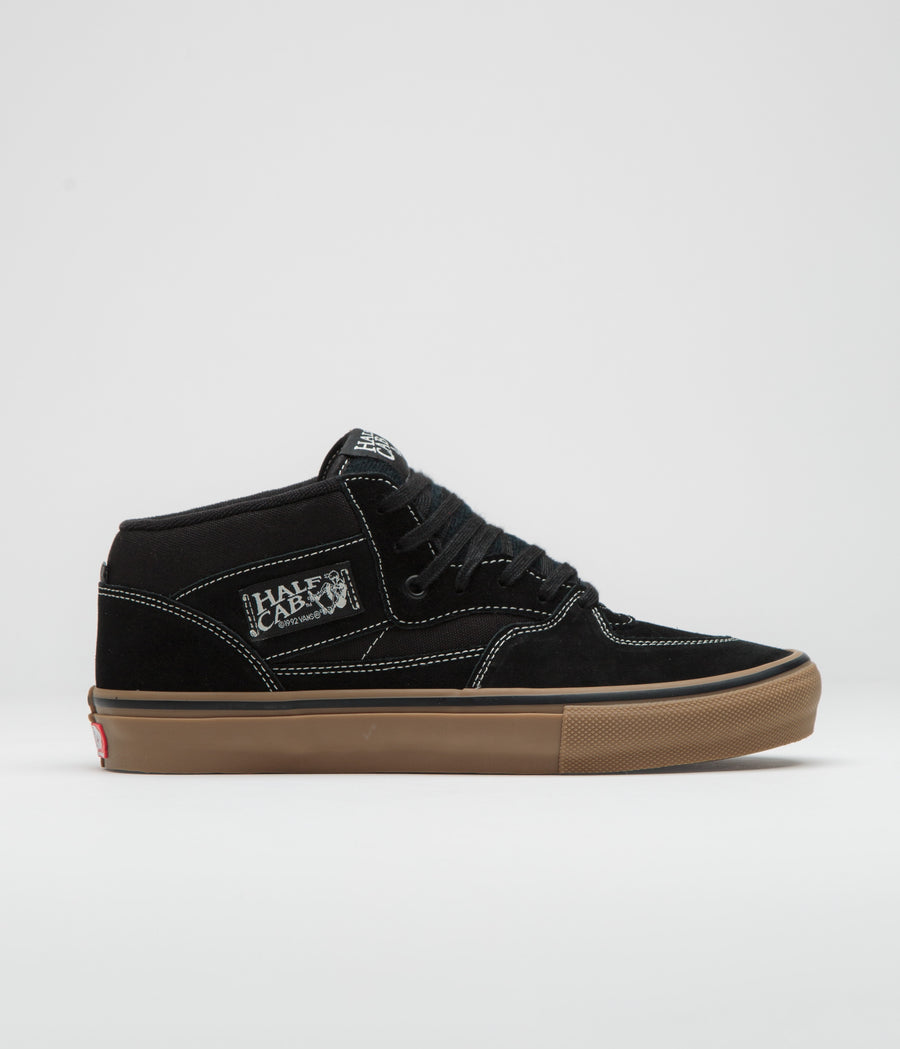 Vans Skate Half Cab Shoes - Black / Gum / White