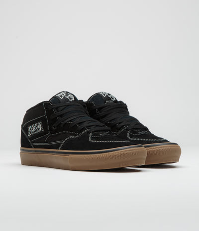 Vans Skate Half Cab Shoes - Black / Gum / White