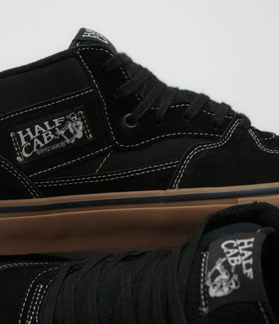 Vans Skate Half Cab Shoes - Black / Gum / White