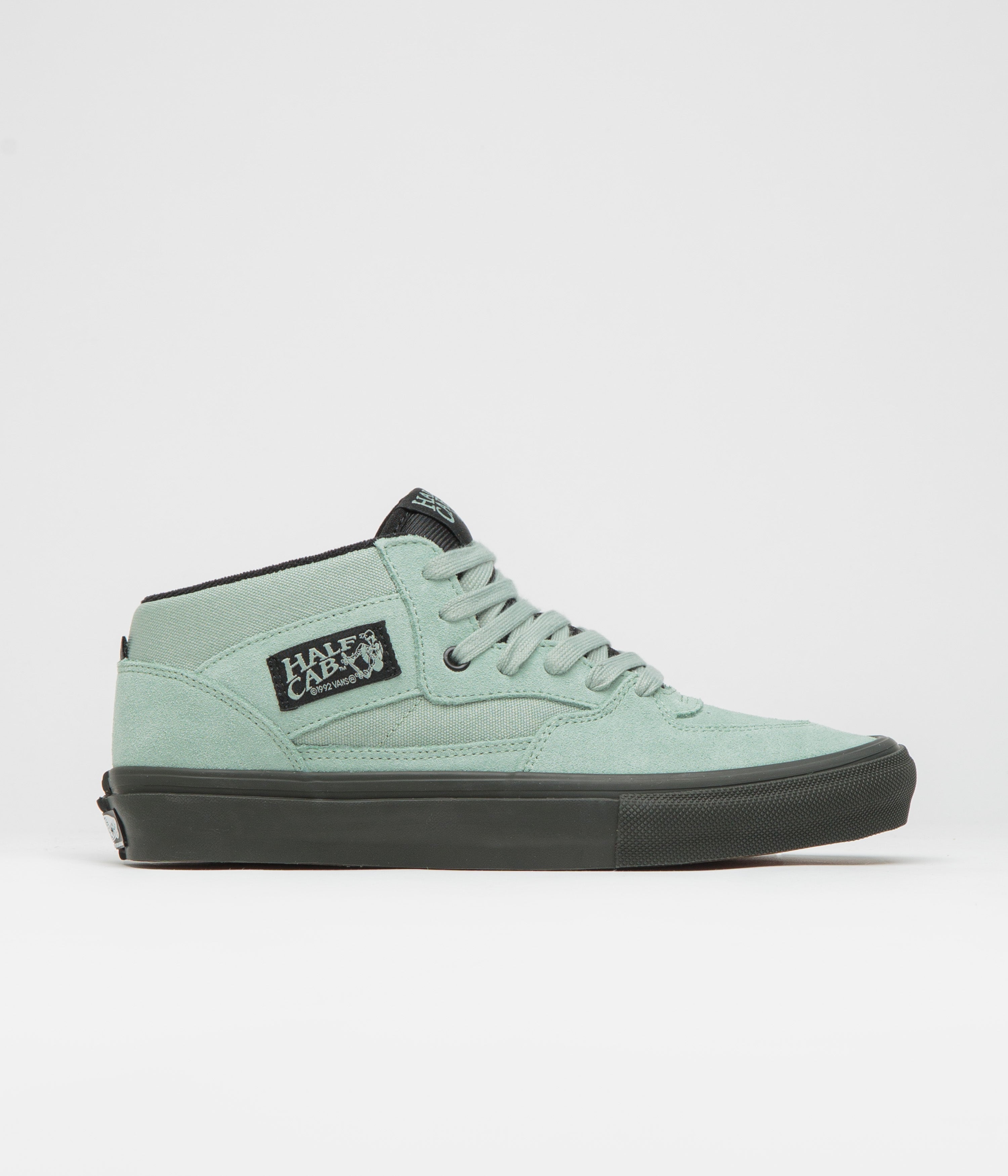 Vans Skate Half Cab Shoes in Grey Olive