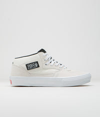 Vans Skate Half Cab Shoes in White and Black