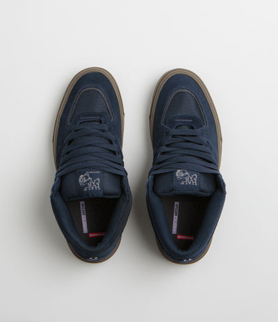 Vans Skate Half Cab Wafflecup Shoes - Navy / Dark Gum