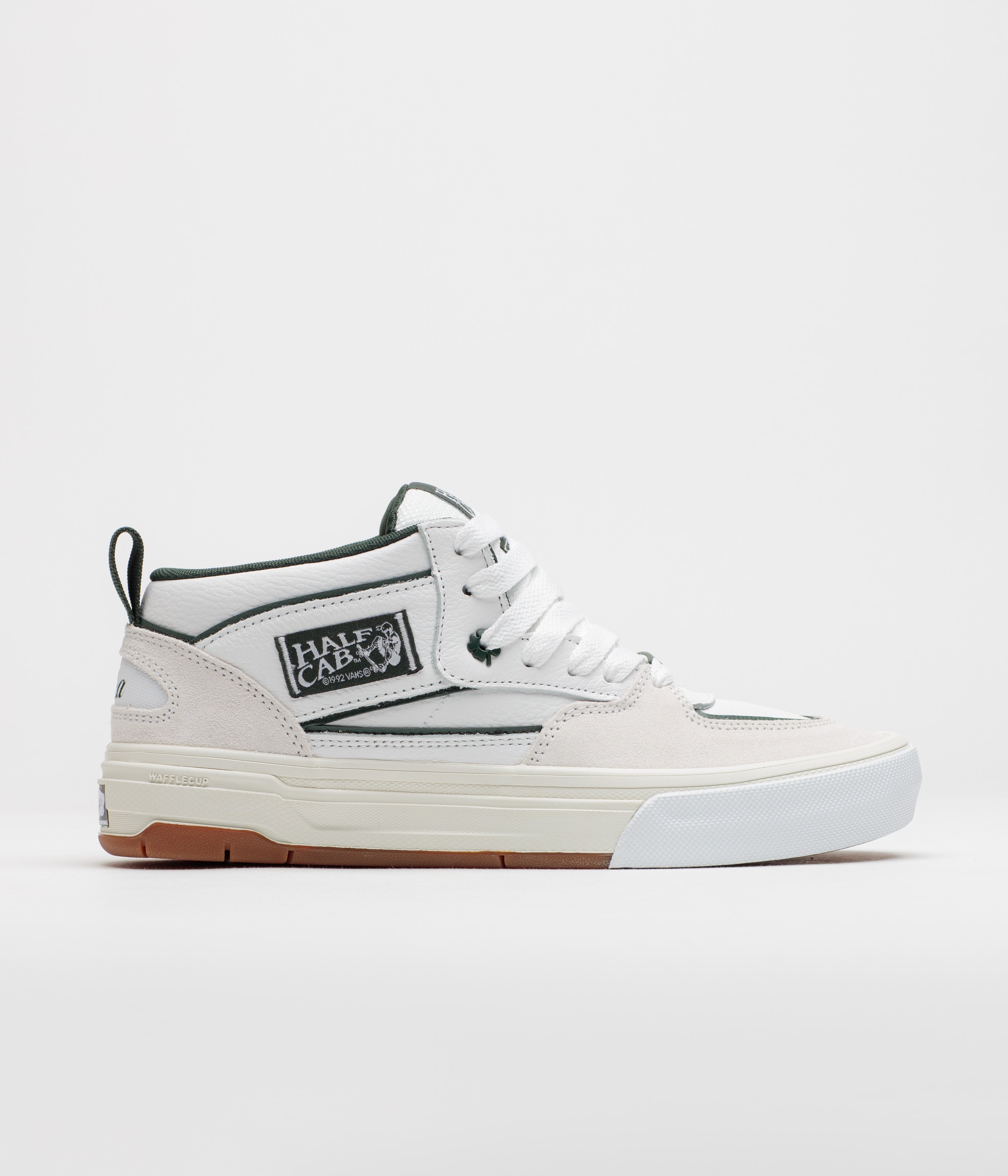 Vans Skate Half Cab Wafflecup Shoes - Una White / Gum