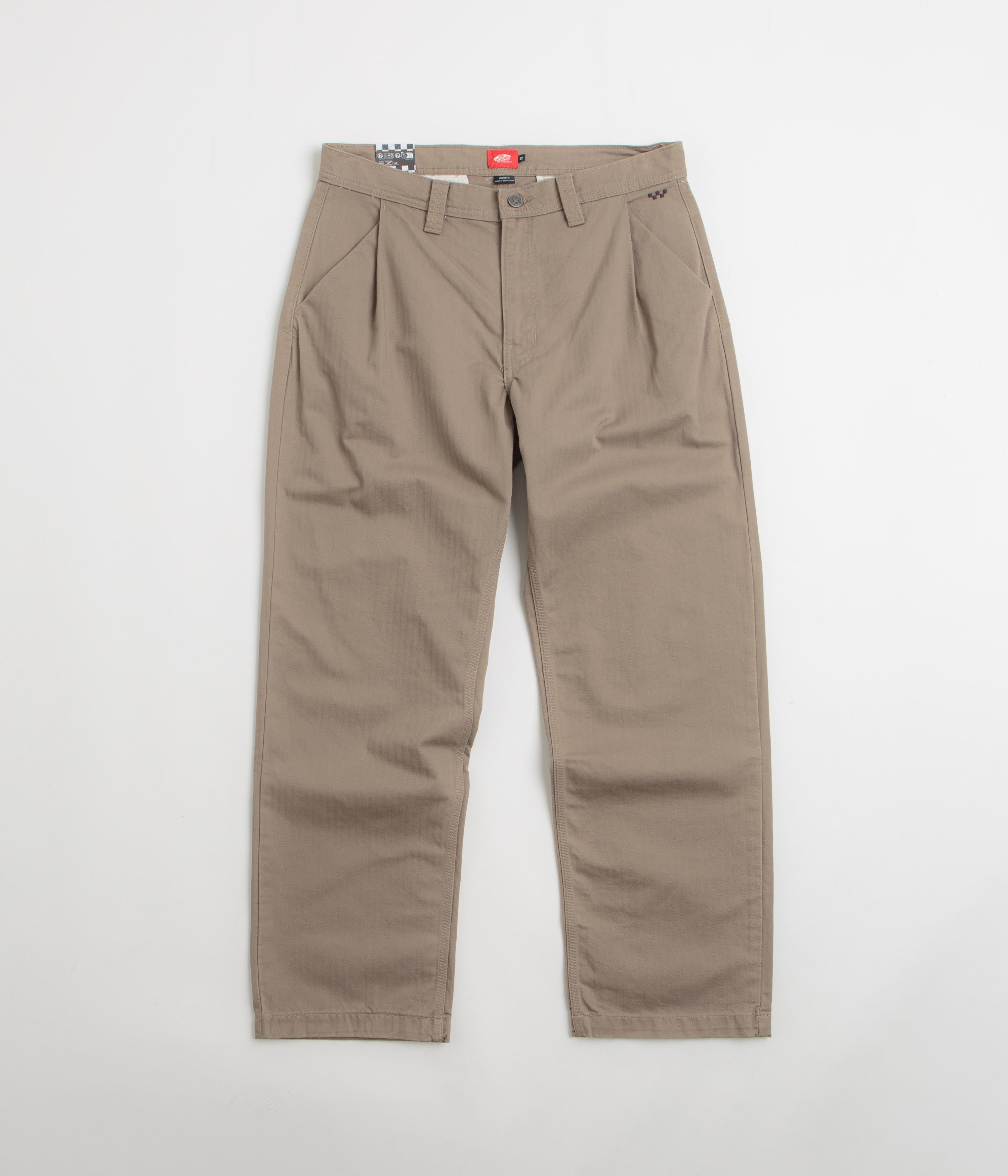Vans Skate Loose Pleated Pants in Walnut