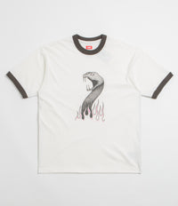 Vans Skate Mike G Snake Flame Ringer T-Shirt in Marshmallow