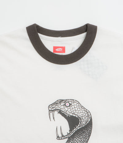 Vans Skate Mike G Snake Flame Ringer T-Shirt - Marshmallow