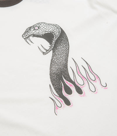 Vans Skate Mike G Snake Flame Ringer T-Shirt - Marshmallow