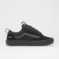 Vans Skate Old Skool 36+ Shoes - (Atiba) Black / Dark Green thumbnail