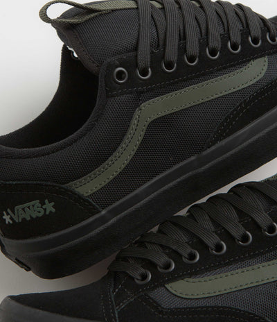 Vans Skate Old Skool 36+ Shoes - (Atiba) Black / Dark Green