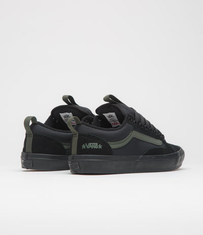 Vans Skate Old Skool 36+ Shoes - (Atiba) Black / Dark Green