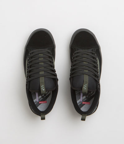 Vans Skate Old Skool 36+ Shoes - (Atiba) Black / Dark Green