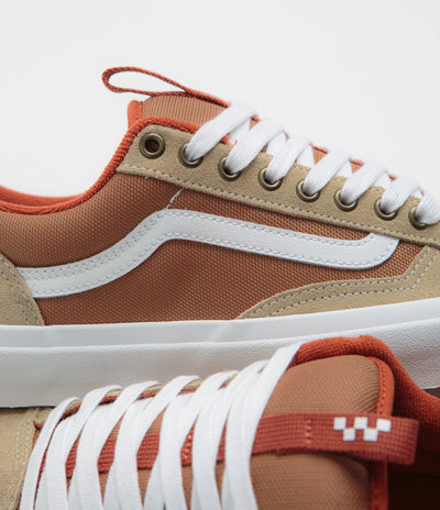 Vans Skate Old Skool 36+ Shoes - Khaki / Burnt Orange