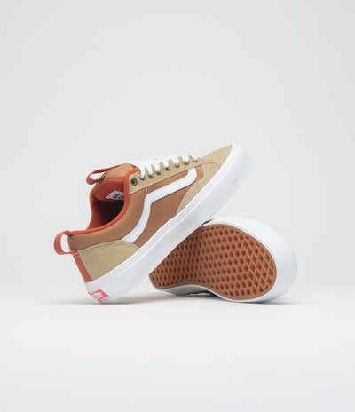 Vans Skate Old Skool 36+ Shoes - Khaki / Burnt Orange