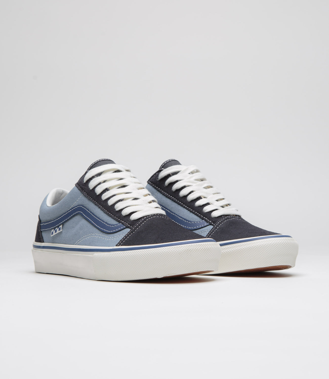 Vans Skate Old Skool Shoes Elijah Berle Vintage Blue Flatspot
