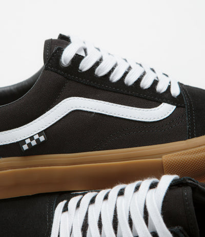 Vans Skate Old Skool Shoes in Black and Gum