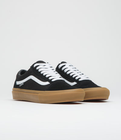 Vans Skate Old Skool Shoes in Black and Gum