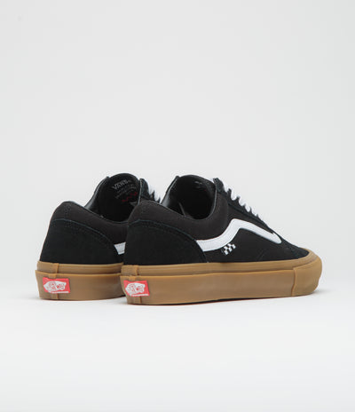Vans Skate Old Skool Shoes in Black and Gum