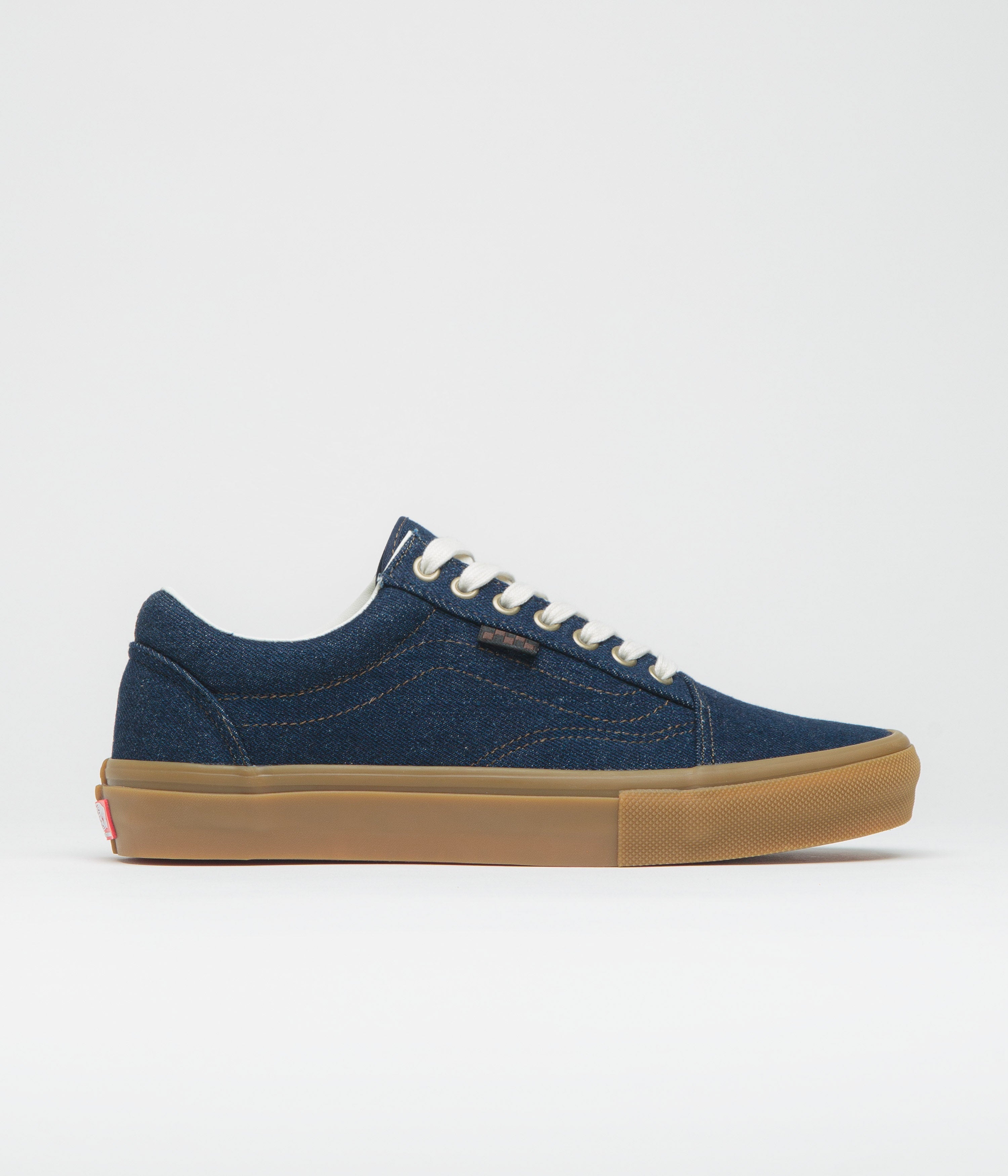 Vans Skate Old Skool Shoes in Blue Denim