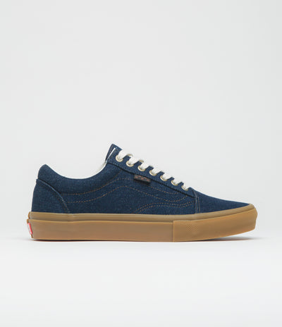 Vans Skate Old Skool Shoes in Blue Denim