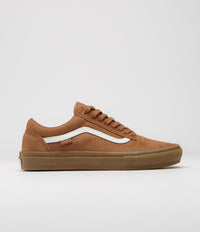 Vans Skate Old Skool Shoes in Brown and Gum