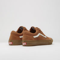 Vans Skate Old Skool Shoes in Brown and Gum thumbnail
