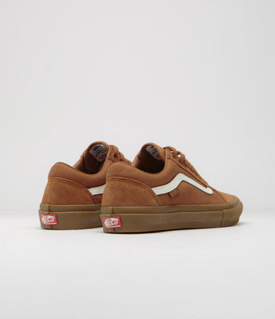 Vans Skate Old Skool Shoes in Brown and Gum