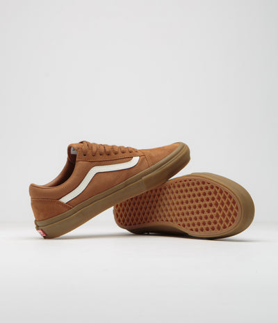 Vans Skate Old Skool Shoes in Brown and Gum