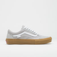 Vans Skate Old Skool Shoes in Crepe Light Gray and Gum thumbnail