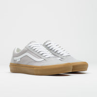 Vans Skate Old Skool Shoes in Crepe Light Gray and Gum thumbnail