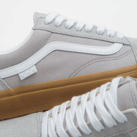 Vans Skate Old Skool Shoes in Crepe Light Gray and Gum thumbnail