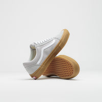 Vans Skate Old Skool Shoes in Crepe Light Gray and Gum thumbnail
