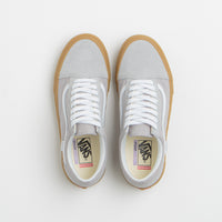 Vans Skate Old Skool Shoes in Crepe Light Gray and Gum thumbnail