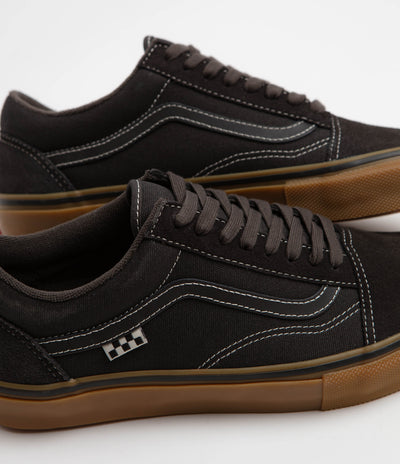 Vans Skate Old Skool Shoes - Faded Black / Gum