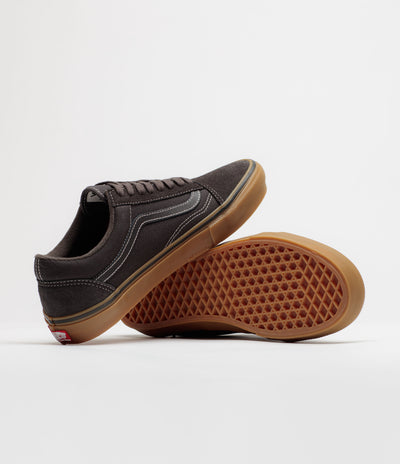Vans Skate Old Skool Shoes - Faded Black / Gum