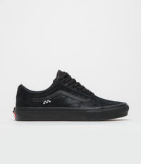 Vans Skate Old Skool Shoes in Metallic Black and Smoke