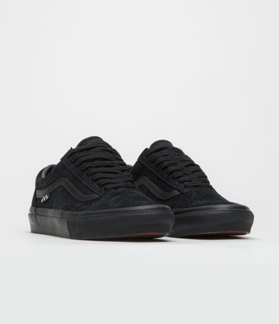 Vans Skate Old Skool Shoes in Metallic Black and Smoke