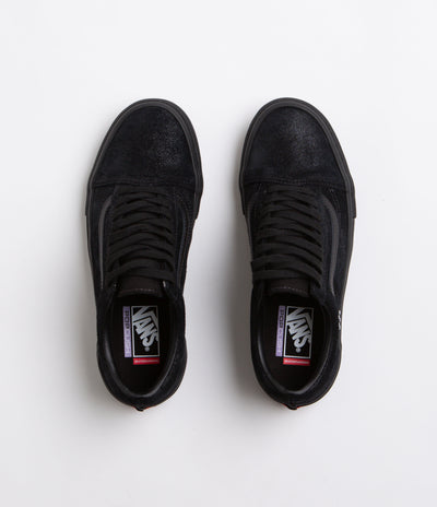 Vans Skate Old Skool Shoes in Metallic Black and Smoke