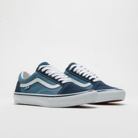 Vans Skate Old Skool Shoes in Navy and White thumbnail