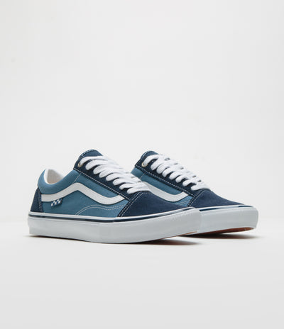 Vans Skate Old Skool Shoes in Navy and White
