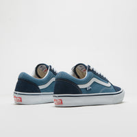 Vans Skate Old Skool Shoes in Navy and White thumbnail