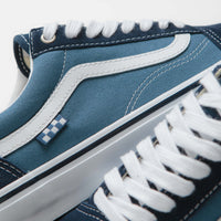 Vans Skate Old Skool Shoes in Navy and White thumbnail