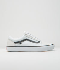 Vans Skate Old Skool Shoes in White and White