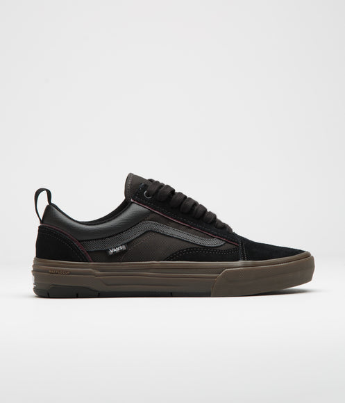 Vans Skate Old Skool Wafflecup Shoes - Black / Dark Gum