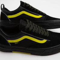 Vans Skate Old Skool Wafflecup Shoes - Reflective Black / Lime thumbnail
