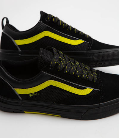 Vans Skate Old Skool Wafflecup Shoes - Reflective Black / Lime